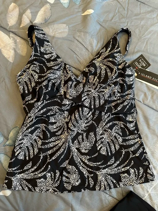 NWTS Island Escape Tankini Tropical Print Sz 6/sm - Picture 5 of 12